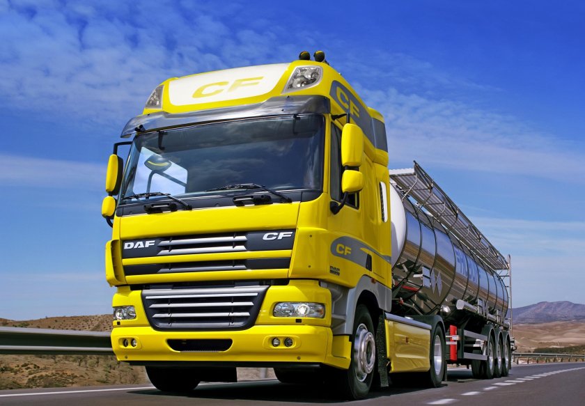 DAF cf85 жёлтый