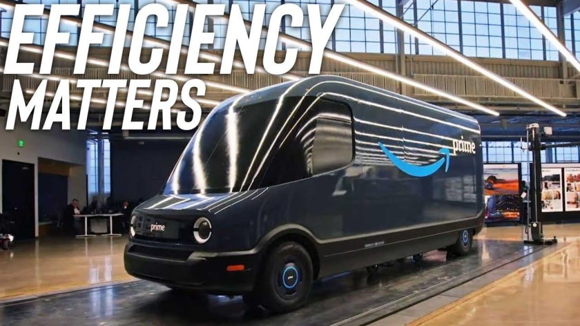 Фургоны Амазон Ривиан