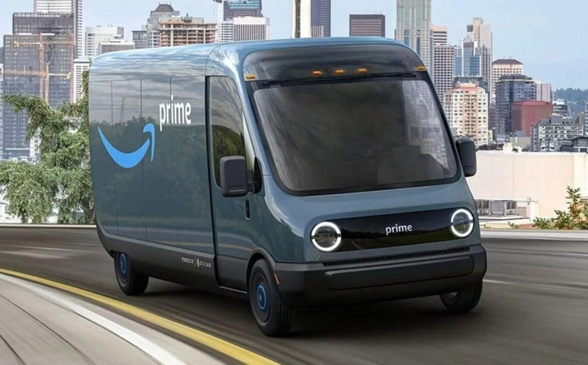 Фургоны Амазон Ривиан