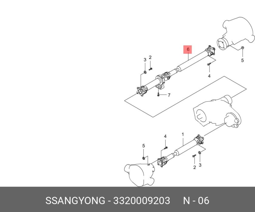 Болты крепления кардана SSANGYONG Musso
