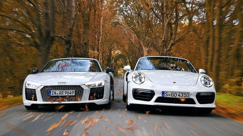 Порше 911 и Ауди