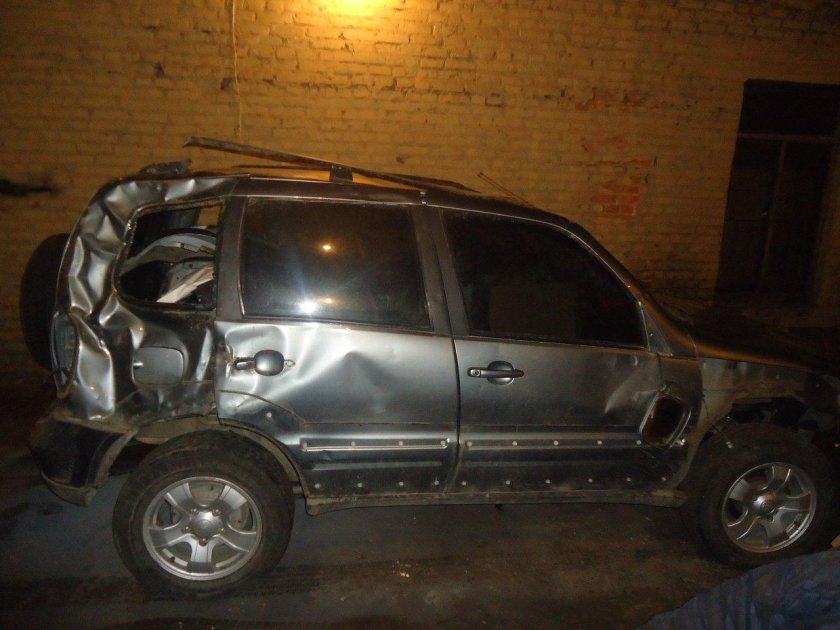 Шеви Нива после ДТП