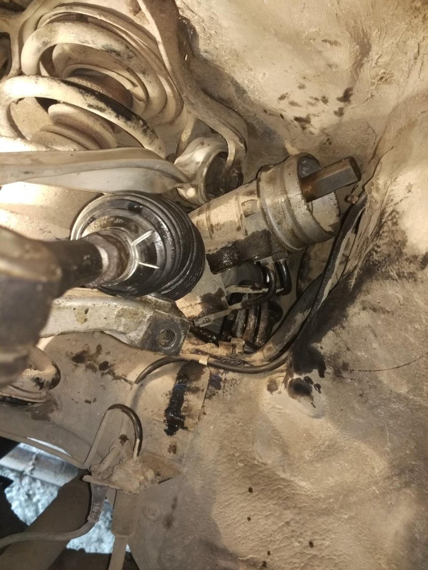 Снятие рулевой рейки Ауди а6 с5 2.4