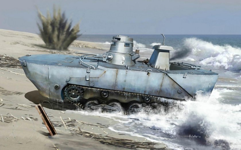 Type 2 ka-mi Amphibious Tank