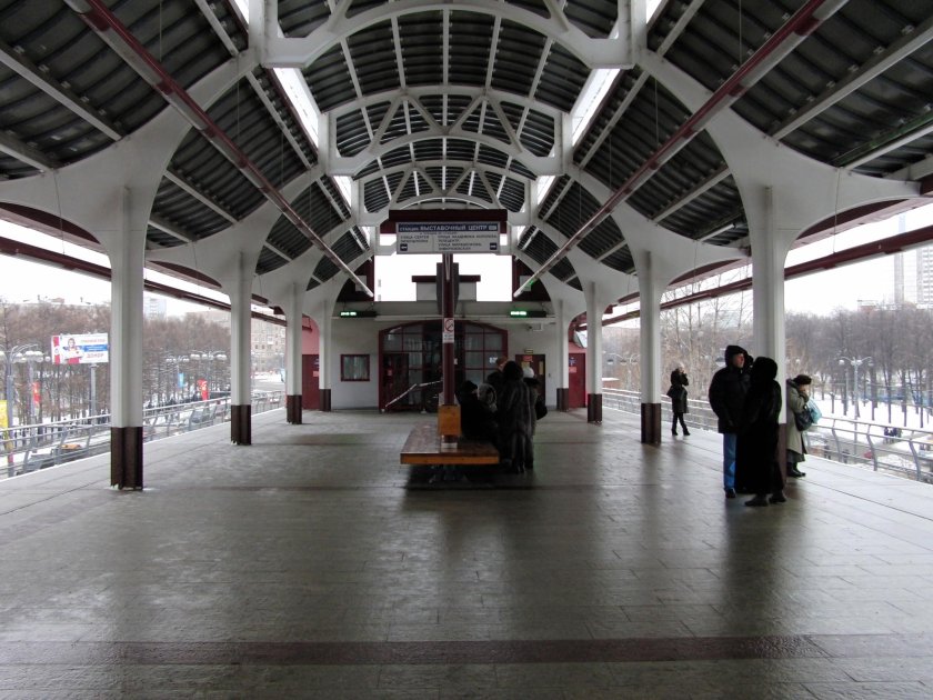 Московский монорельс станция выставочный центр