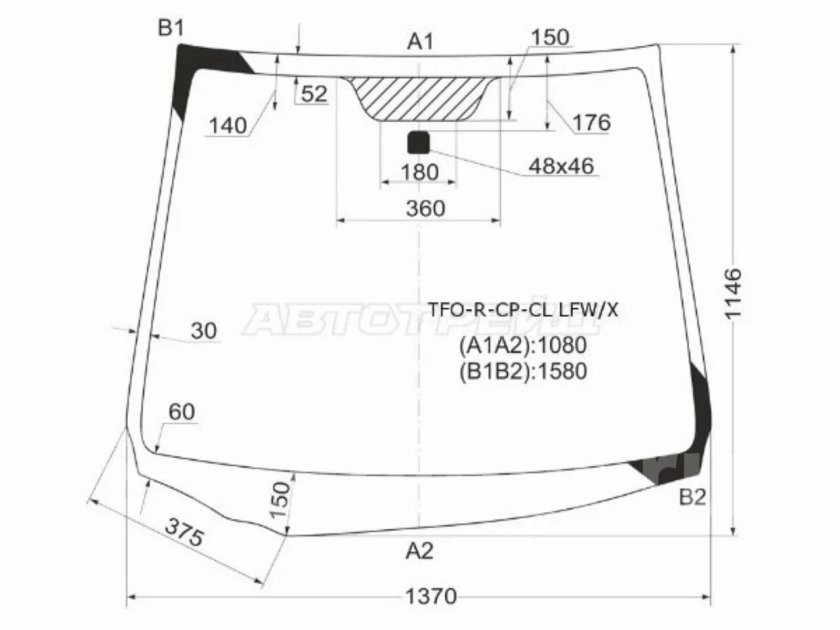 Лобовое стекло Хонда Цивик 4д 2008