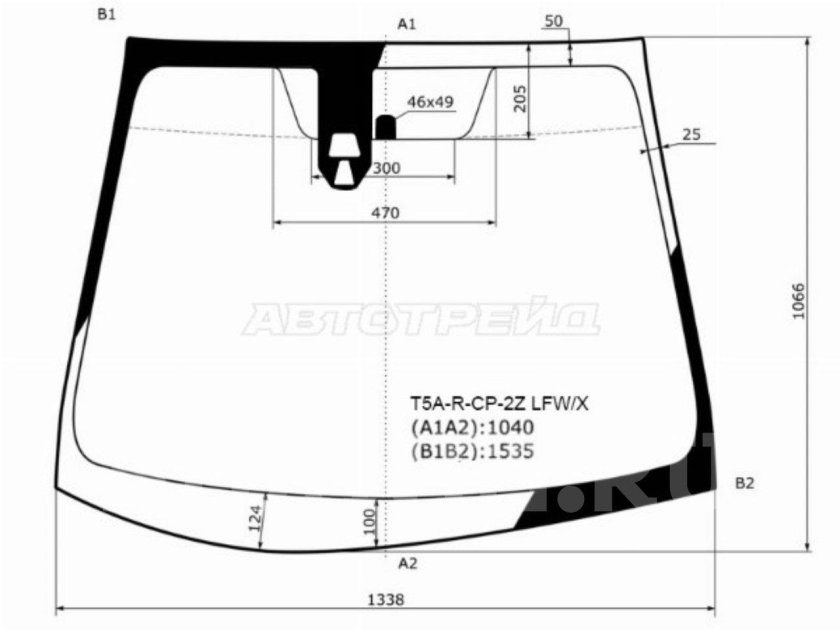 Размеры лобового стекла Хонда фит