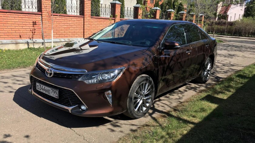 Камри 55 коричневая