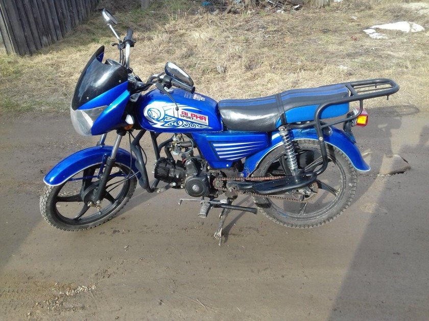 Мопед Альфа 110 синий