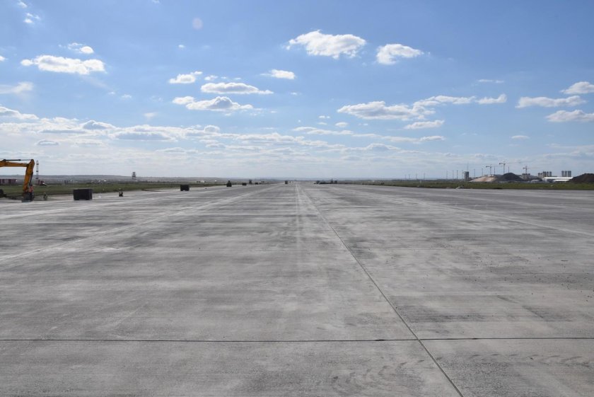 Аэродром ВПП сбоку