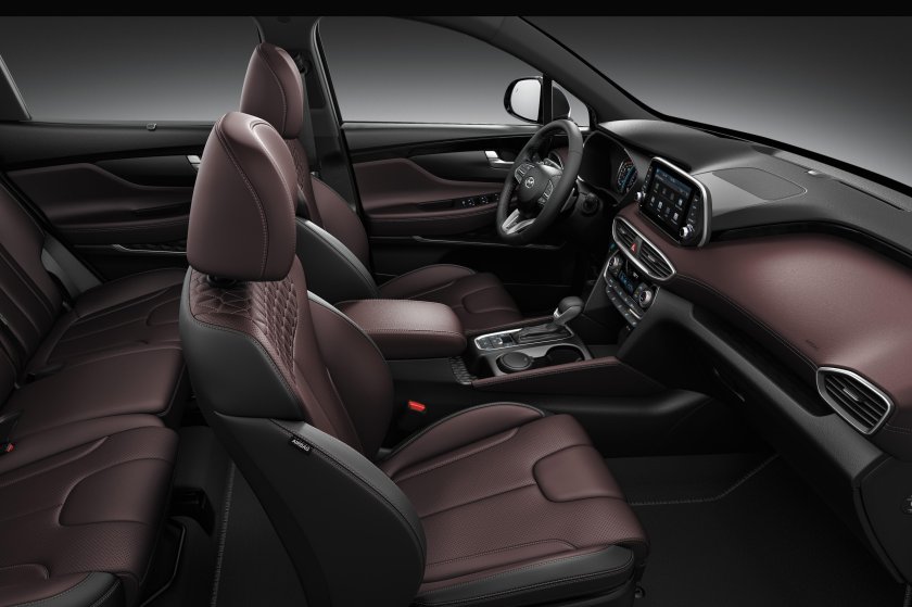 Хендай Санта Фе 2019 Блэк энд Браун