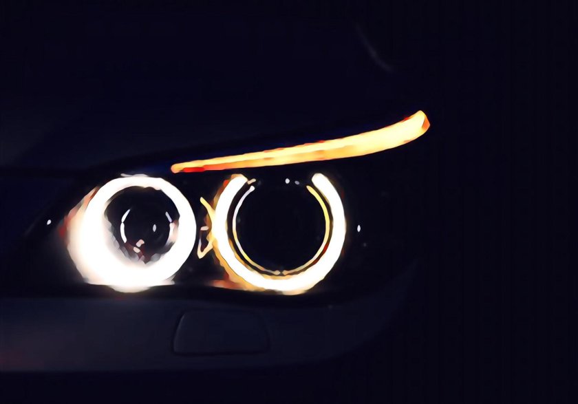 BMW e65 ангельские глазки