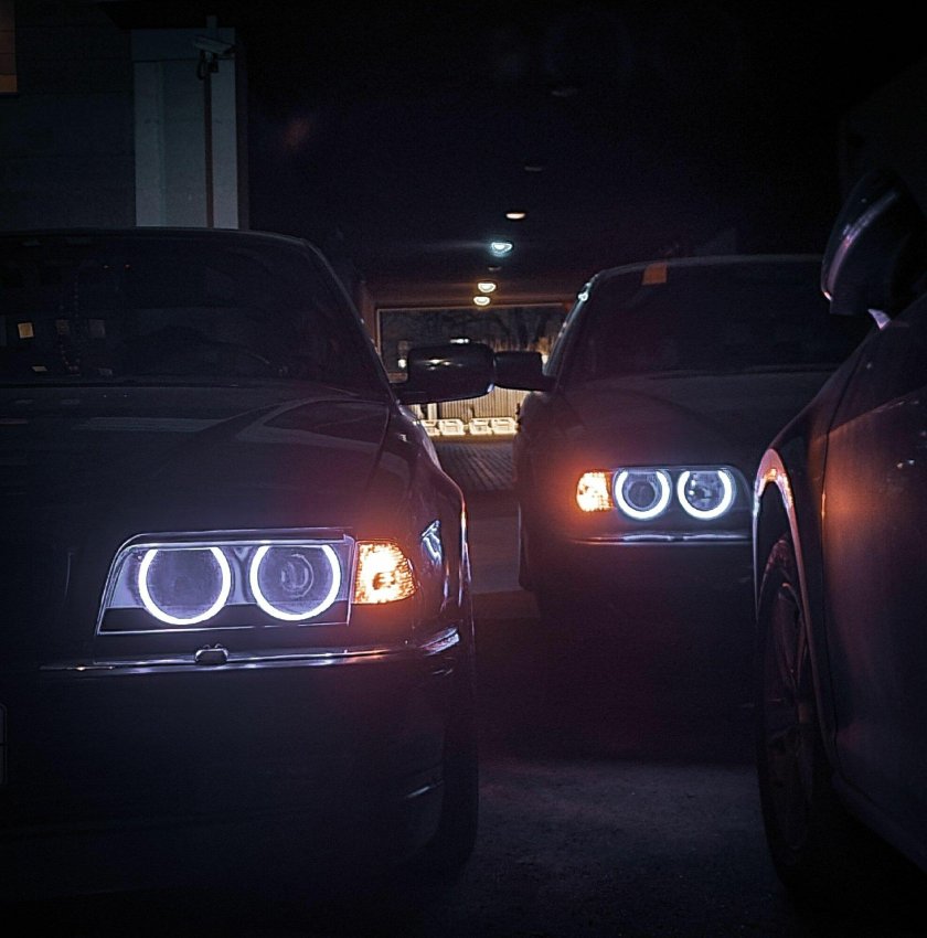 Бмв е38 ангельские глазки