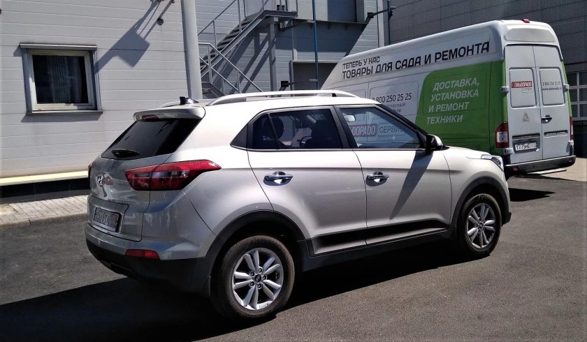 Hyundai Creta белая с черной крышей