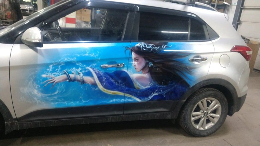 Аэрография на Mazda cx5