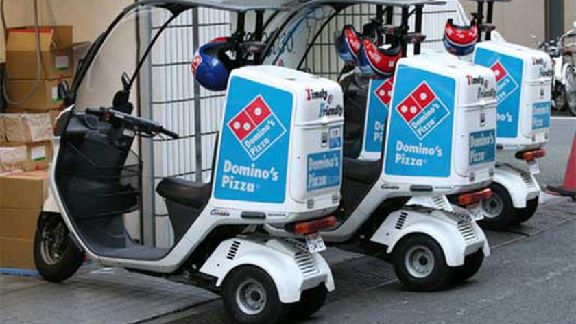 Трехколесный скутер Доминос пицца