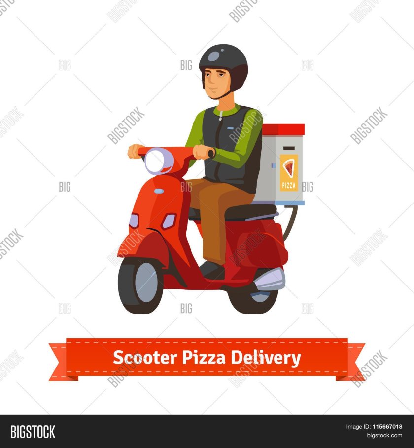 Доставка на мопеде