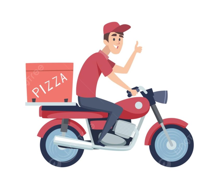 Доставщик на мопеде