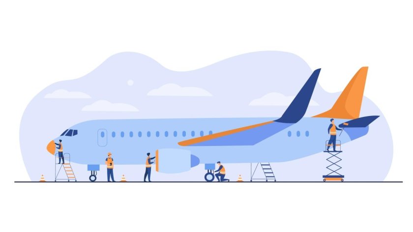 Взлетная полоса рисунок