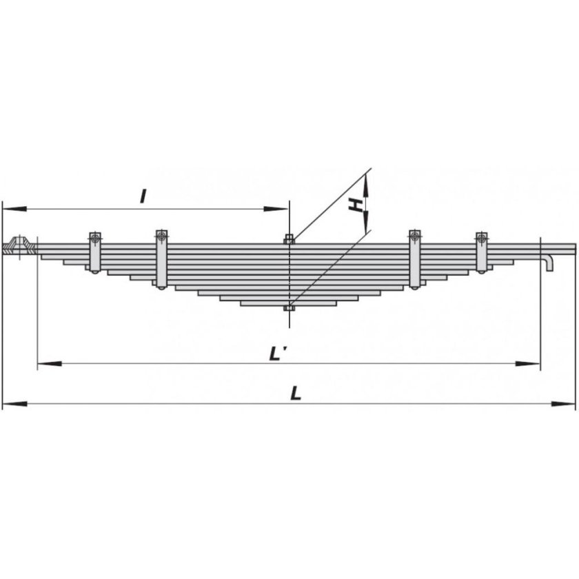 Рессора МАЗ 97581-2912012