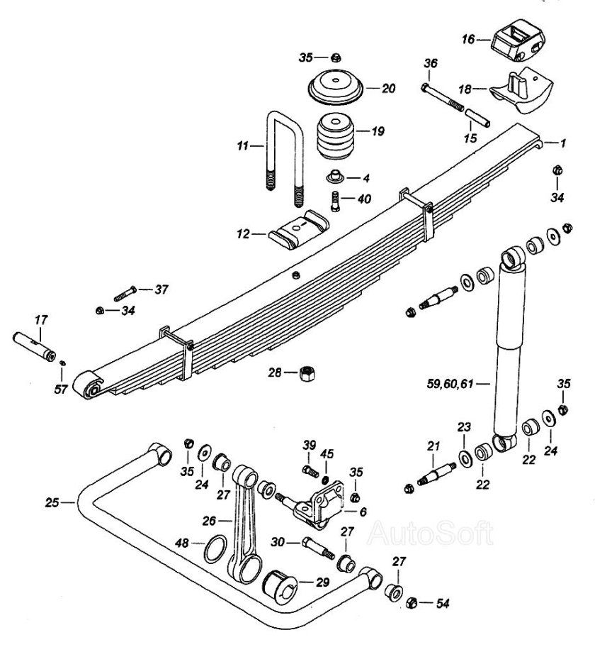 Передняя рессора КАМАЗ 6520 евро