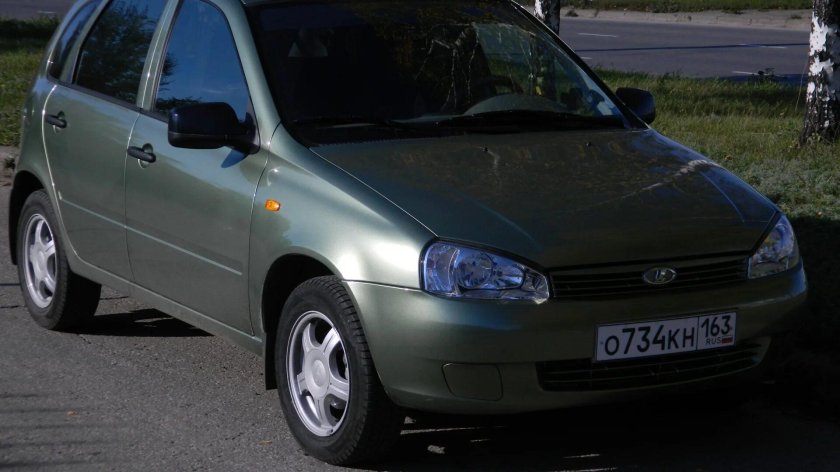 Лада калина хэтчбек 2008 года зеленая