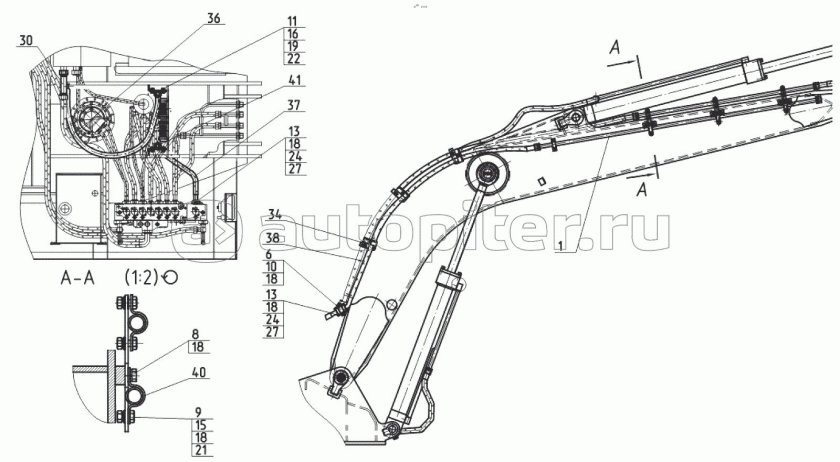 Гидросистема эксмаш н160 w