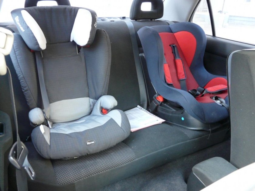 Автокресло сзади