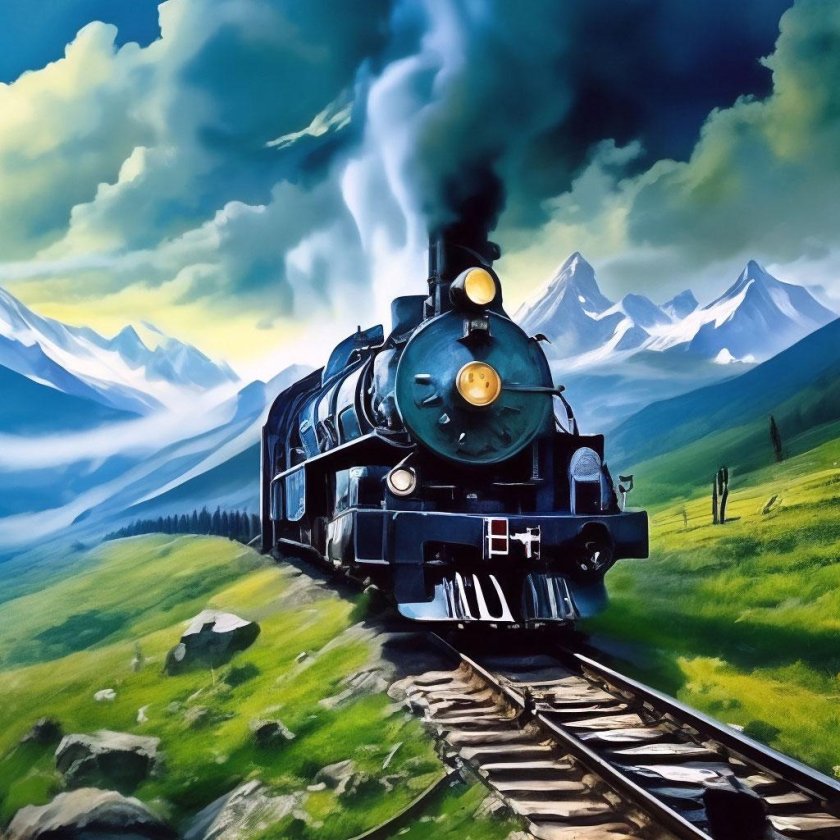 Поезд паровоз