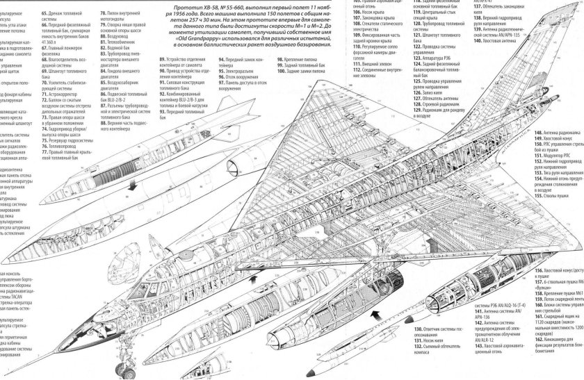 Чертежи самолёт б-58 хастлер