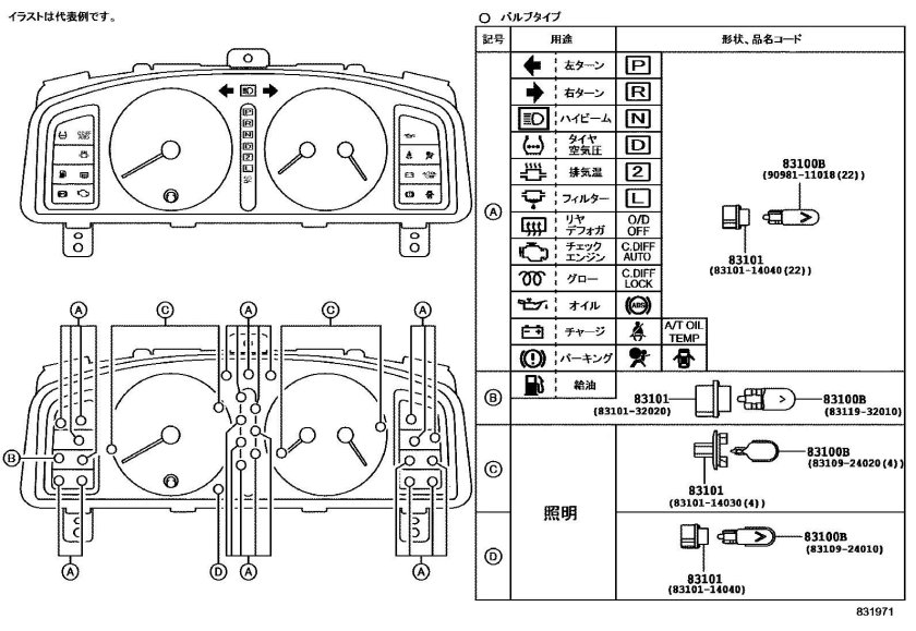 Приборная панель Тойота Королла 110 кузов
