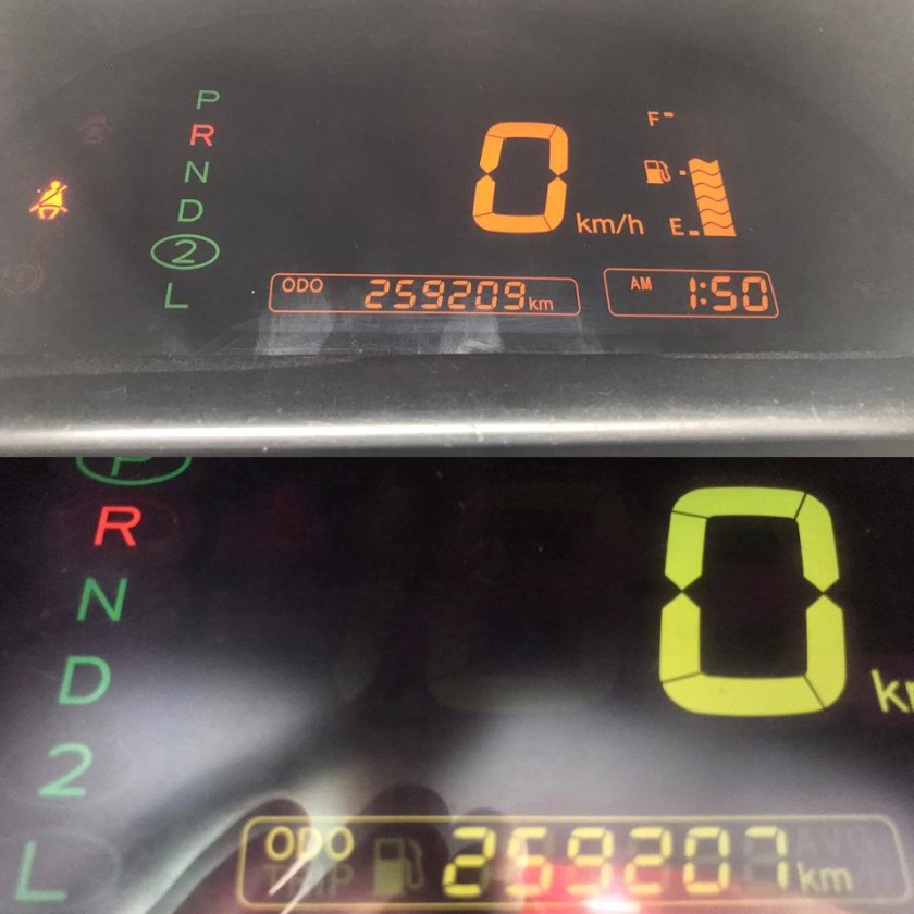 Toyota Spacio значки приборной панели