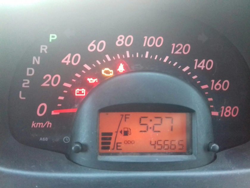 Тойота Пассо панель приборов