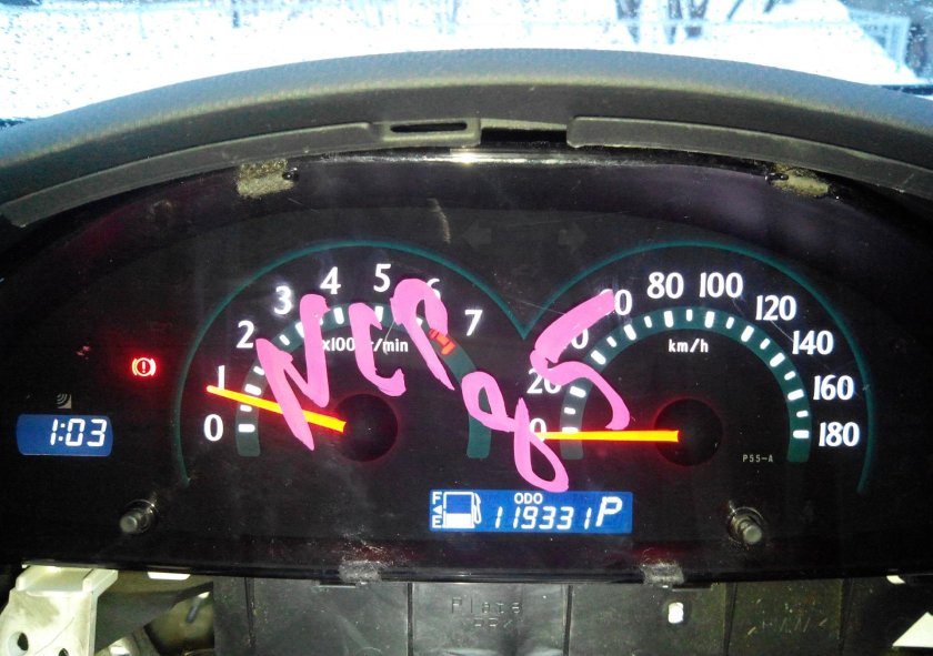 Тойота Сиента панель приборов