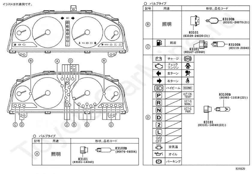 Панель приборов Тойота Калдина 191 кузов