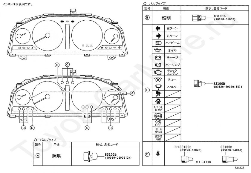 Панель приборов Тойота Калдина 196 кузов