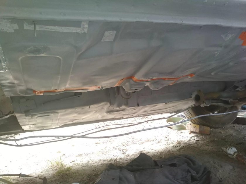 Обработка днища автомобиля