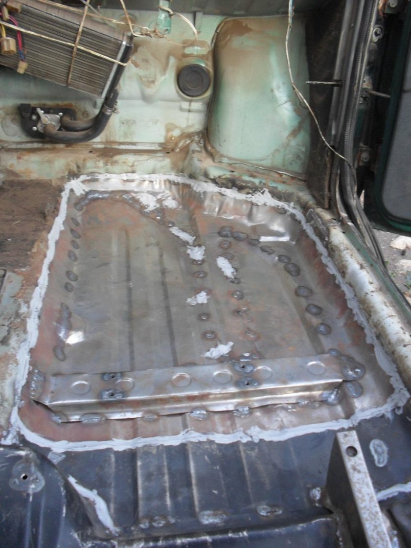 Сварка пола ВАЗ 2110