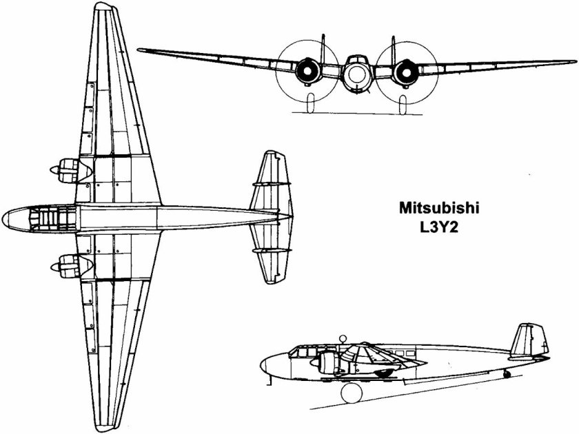 Mitsubishi g3m чертежи
