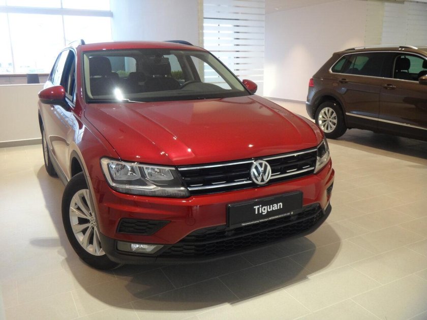 VW Tiguan красный