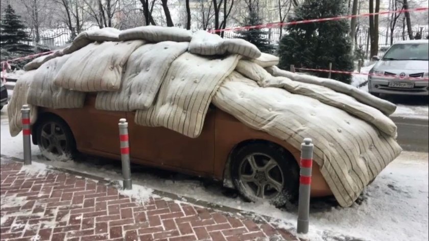 Укрытие для автомобиля на зиму