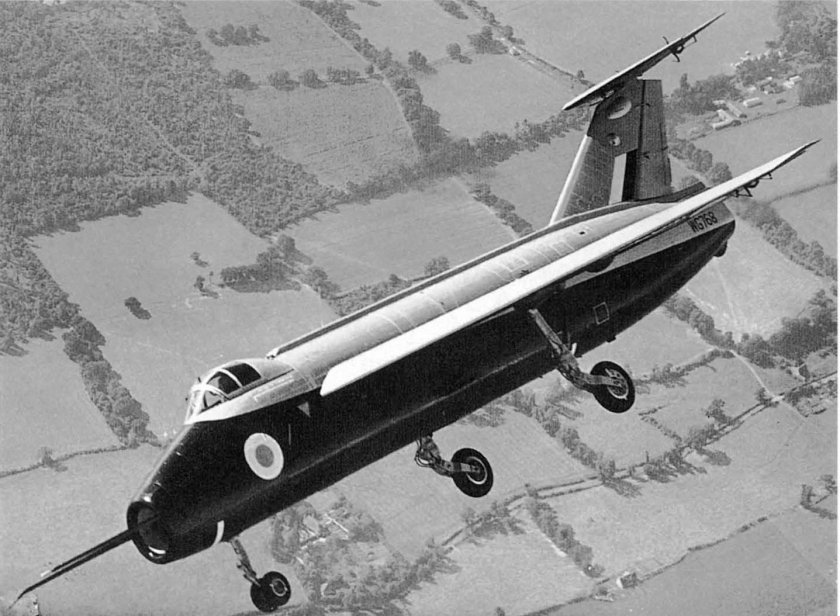 Стреловидное крыло самолета