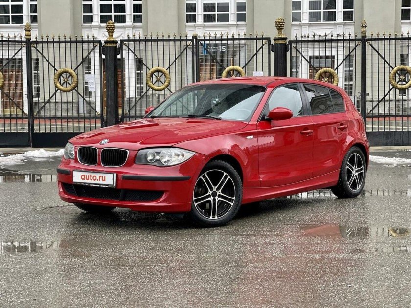 BMW красное e87 обои