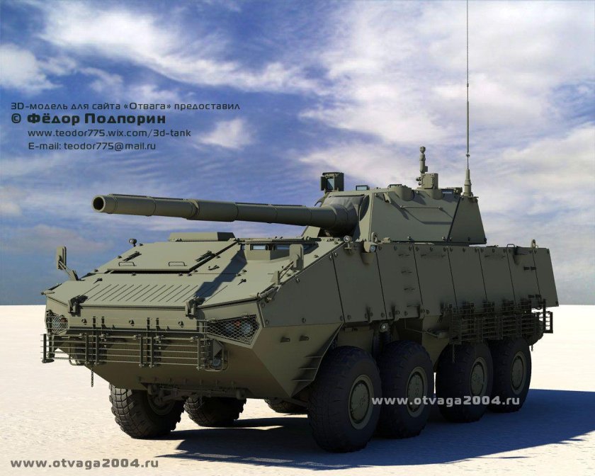 «Колесный танк» 2с28 «Спрут-к»