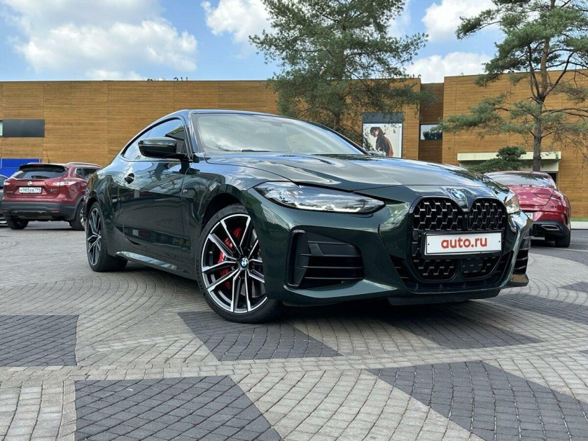 Зеленая бмв