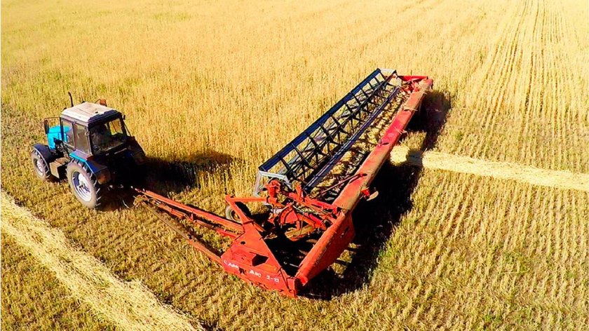 Жатка валковая прицепная "Дон мар" ЖВП-2009шг