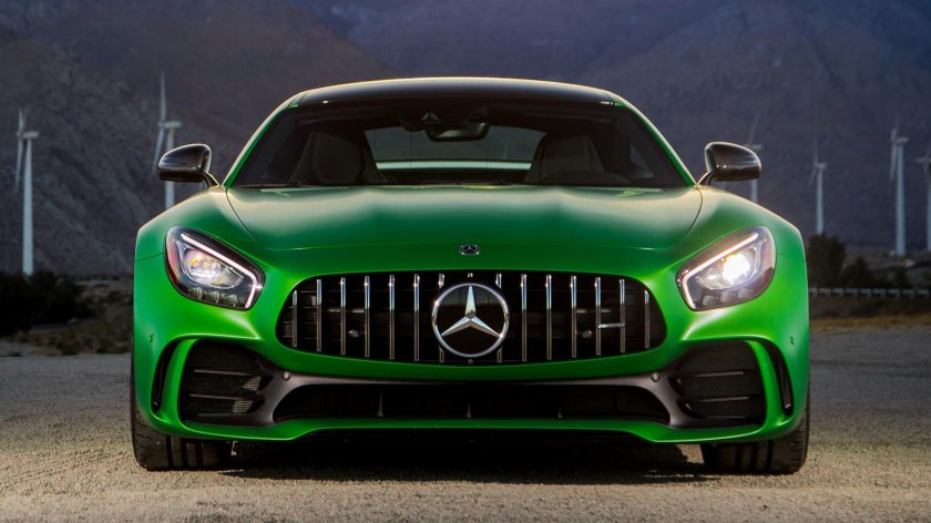 Мерседес АМГ gt зеленый