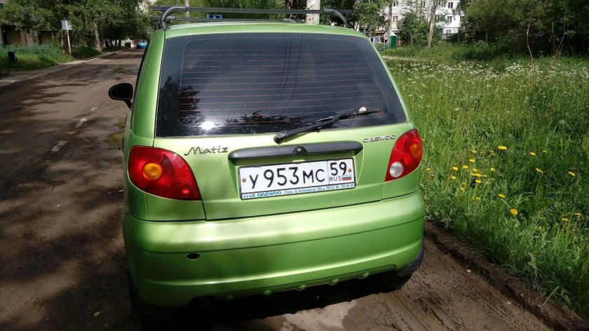 Дэу Матиз зад