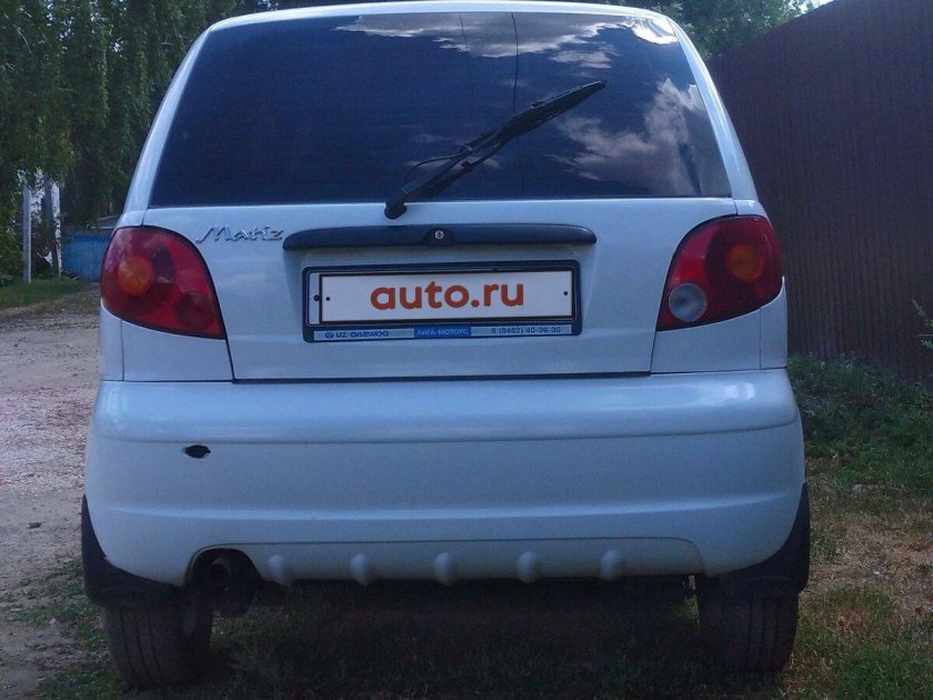 Daewoo matiz 2000 сзади