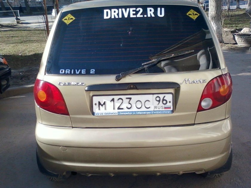 Дэу Матиз зад